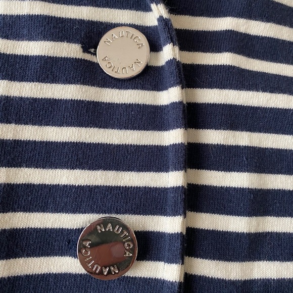 Nautica - Navy/cream striped knit blazer - Picture 4 of 9